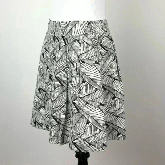 Ann Taylor loft skirt size 0 pleated 100% linen - Picture 6 of 10